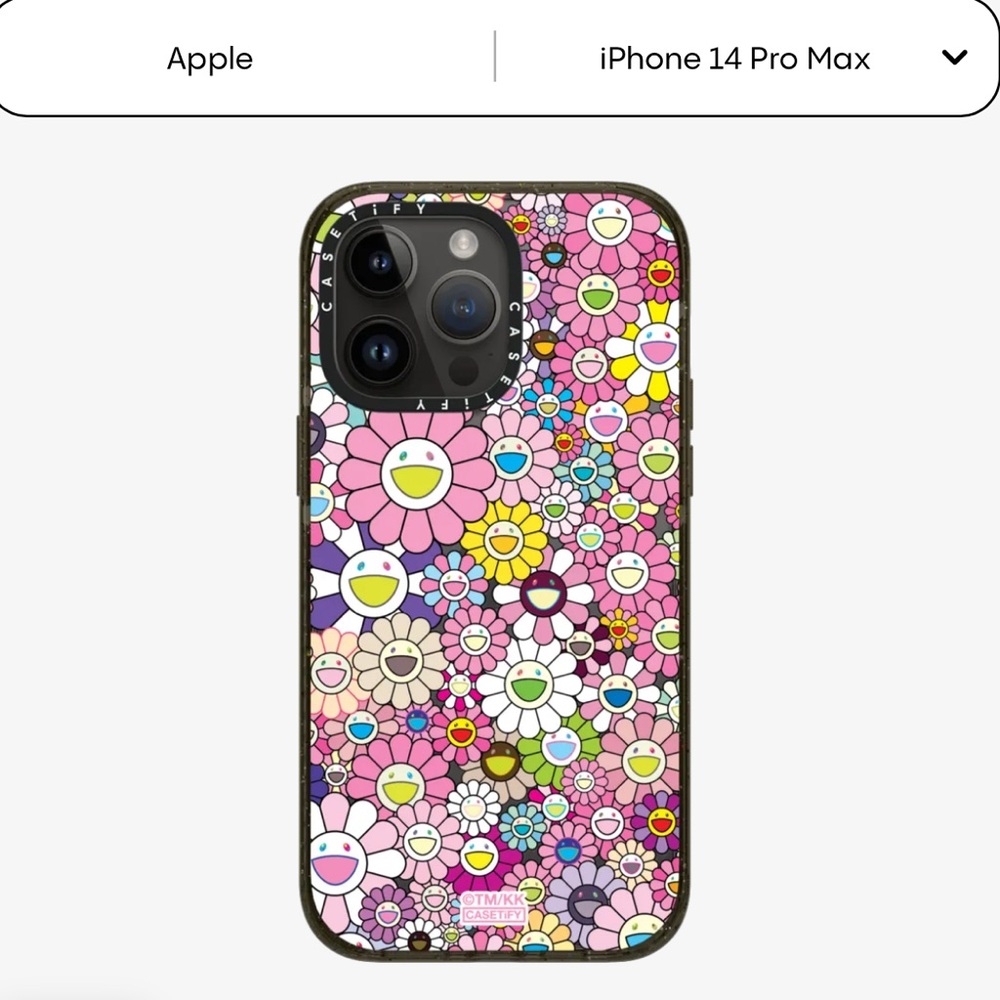 Casetify Flowers Bloom (PINK) Phone Case- IPhone14 Pro Max. Used. LIKE NEW.